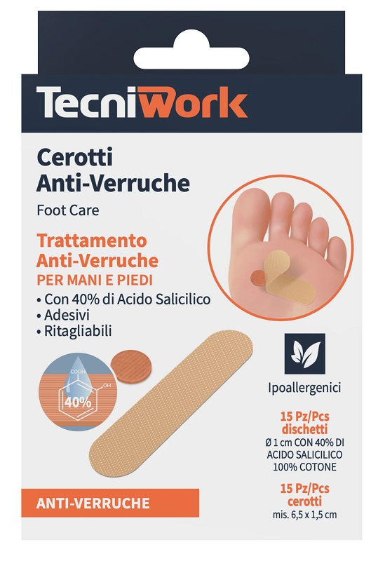 CEROTTO ANTI VERRUCHE PIEDI 15 + 15 PEZZI - goldeneffe.it