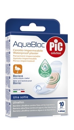 CEROTTO PIC AQUABLOC 25X72MM ANTIBATTERICO 10 PEZZI - goldeneffe.it