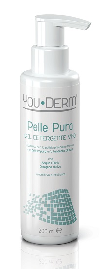 YOUDERM PELLE PURA GEL DETERGENTE VISO 200 ML - goldeneffe.it