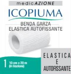 ICOPIUMA BENDA GARZA ELASTICA AUTOFISSANTE CM 10X20 MT - goldeneffe.it
