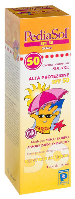 PEDIASOL SPF 50 CREMA SOLARE 100 ML - goldeneffe.it
