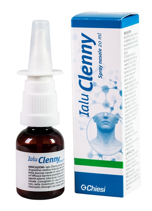 IALU CLENNY SPRAY NASALE SOLUZIONE SALINA ISOTONICA CON ACIDO IALURONICO E SALE SODICO 20 ML - goldeneffe.it