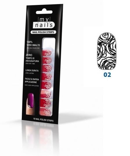 MY NAILS NAILS POLISH STRIPS 02 - 16 UNGHIE ADESIVE - goldeneffe.it