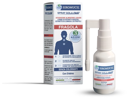 SIROMUCIL 3 AZIONI SPRAY GOLA FAST 15 ML - goldeneffe.it
