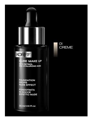 KORFF CURE MAKE UP FONDOTINTA GOCCE 01 CREME 30 ML - goldeneffe.it