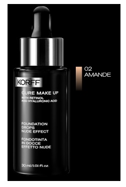 KORFF CURE MAKE UP FONDOTINTA GOCCE 02 AMANDE 30 ML - goldeneffe.it