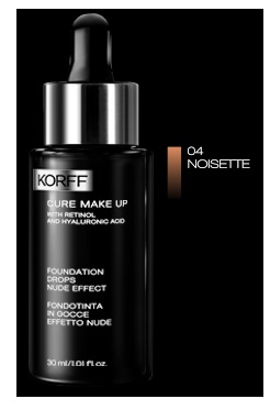 KORFF CURE MAKE UP FONDOTINTA GOCCE 04 NOISETTE 30 ML - goldeneffe.it