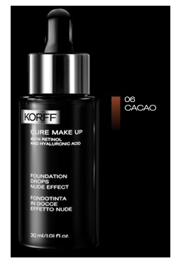 KORFF CURE MAKE UP FONDOTINTA GOCCE 06 CACAO 30 ML - goldeneffe.it