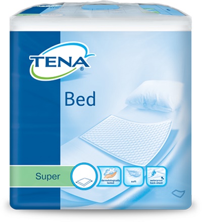 TRAVERSA PER INCONTINENZA NON RIMBOCCABILE TENA BED SUPER 60X90CM 35 PEZZI - goldeneffe.it