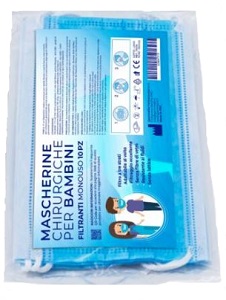 MASCHERINA CHIRURGICA BIMBO 10 PEZZI - goldeneffe.it