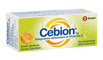 CEBION EFFERVESCENTE VIT C SENZA ZUCCHERO 10 COMPRESSE - goldeneffe.it