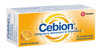 CEBION EFFERVESCENTI VITAMINA C ARANCIA 10 COMPRESSE - goldeneffe.it