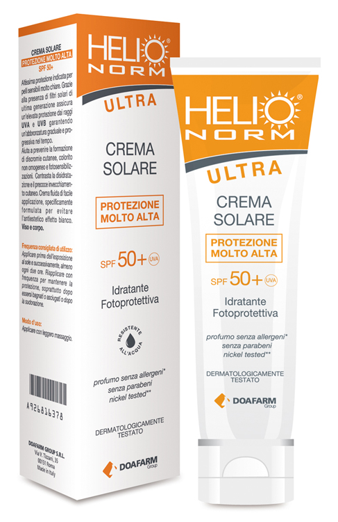 HELIO NORM ULTRA CREMA SOLARE SPF 50+ 100 ML - goldeneffe.it