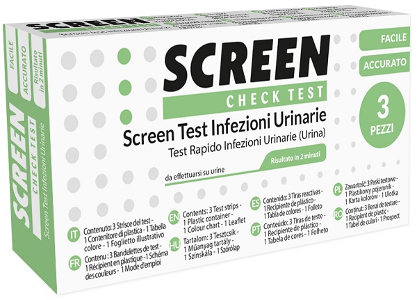 SCREEN TEST LEUCOCITI SANGUE NITRITO E PROTEINA URINA SCREEN TEST INFEZIONI VIE URINARIE 3 PEZZI - goldeneffe.it
