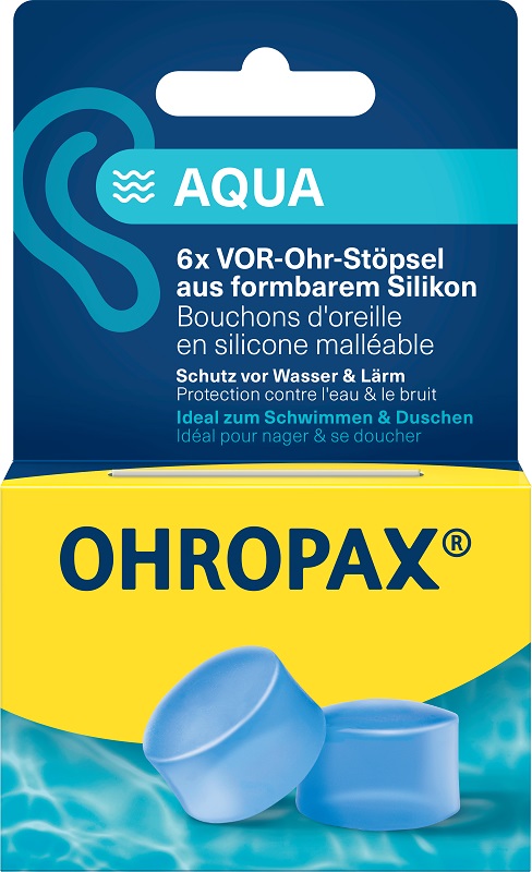 OHROPAX SILICON AQUA TAPPI AURICOLARI 6 PEZZI - goldeneffe.it