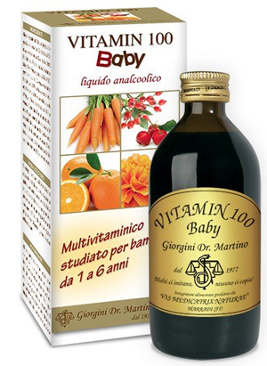 VITAMIN 100 BABY LIQUIDO ANALCOLICO 200 ML - goldeneffe.it
