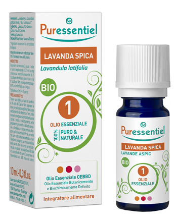 PURESSENTIEL LAVANDA SPICA OLIO ESSENZIALE BIO 10 ML - goldeneffe.it