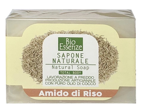 BIO ESSENZE SAPONE NATURALE AMIDO DI RISO 100 G - goldeneffe.it