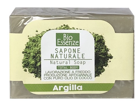 BIO ESSENZE SAPONE NATURALE ARGILLA 100 G - goldeneffe.it