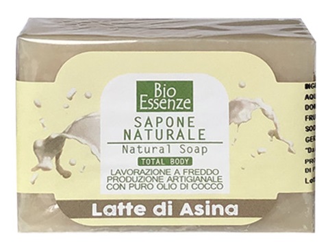 BIO ESSENZE SAPONE NATURALE LATTE DI ASINA 100 G - goldeneffe.it