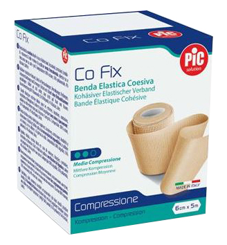 BENDA ELASTICA PIC CO FIX AUTOADESIVA 12X5CM MEDIUM - goldeneffe.it