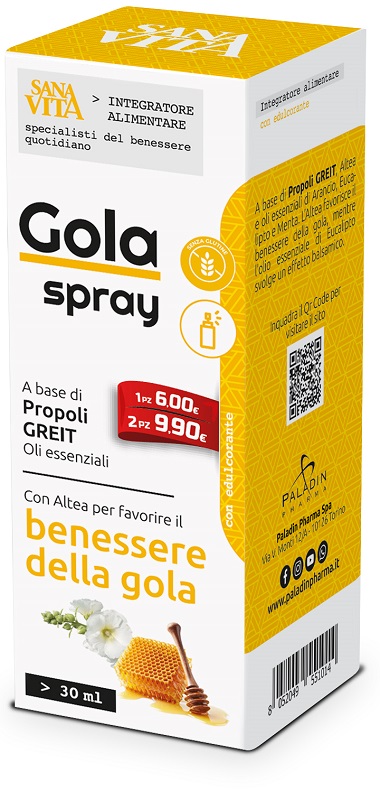 SANAVITA GOLA SPRAY 30 ML - goldeneffe.it