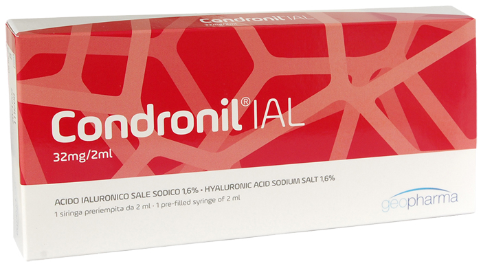SIRINGA INTRA-ARTICOLARE CONDRONIL IAL ACIDO IALURONICO 1,6% 2 ML - goldeneffe.it