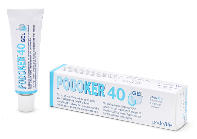 PODOKER 40 GEL AZIONE CHERATOLITICA TUBO DA 30 ML CON APPLICATORE - goldeneffe.it