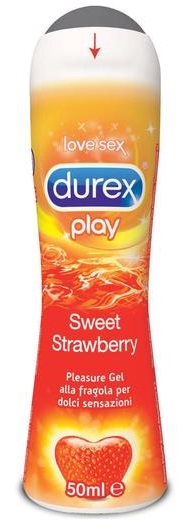 DUREX FRAGOLA GEL LUBRIFICANTE 50 ML - goldeneffe.it
