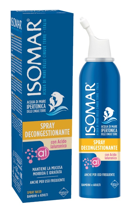 ISOMAR SPRAY DECONGESTIONANTE ACIDO IALURONICO 100 ML - goldeneffe.it