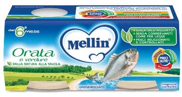 MELLIN OMOGENEIZZATO ORATA 2X80 G - goldeneffe.it