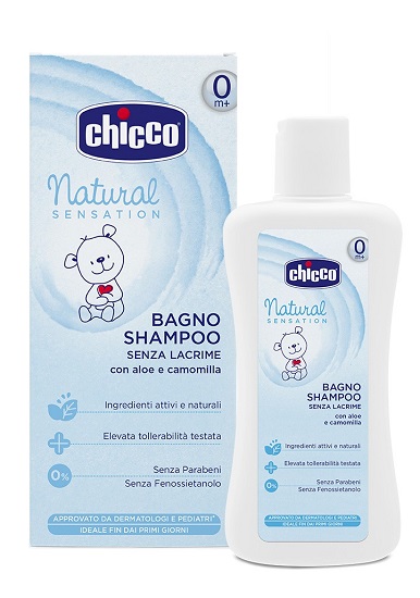 CHICCO BAGNO SHAMPOO NATURAL SENSATION 500 ML - goldeneffe.it
