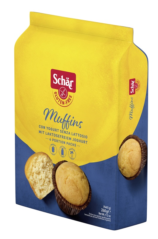 SCHAR MUFFINS SENZA LATTOSIO 4 PORZIONI DA 65 G - goldeneffe.it