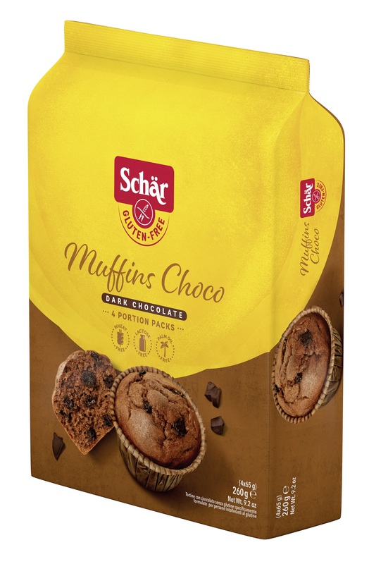SCHAR MUFFINS CHOCO TORTINE CON CIOCCOLATO FONDENTE 4 PORZIOI DA 65 G - goldeneffe.it