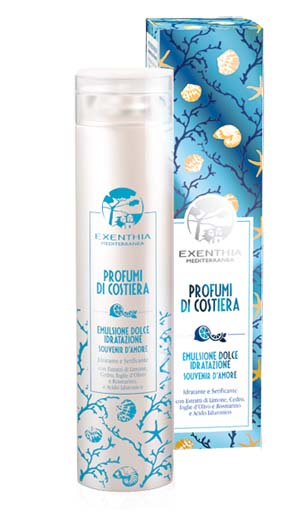 EXENTHIA MEDITERRANEA PROFUMI DI COSTIERA EMULSIONE DOLCE IDRATAZIONE 200 ML - goldeneffe.it
