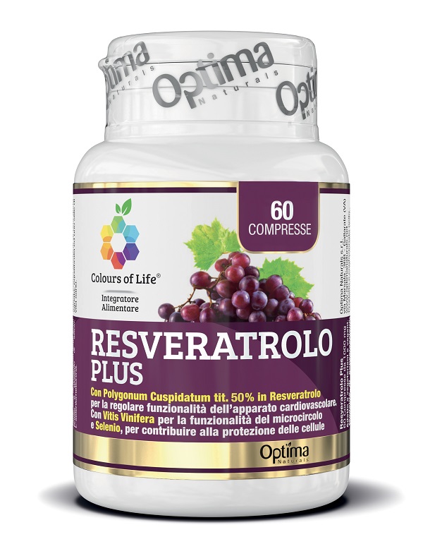 COLOURS OF LIFE RESVERATROLO PLUS 60 COMPRESSE 1000 MG - goldeneffe.it