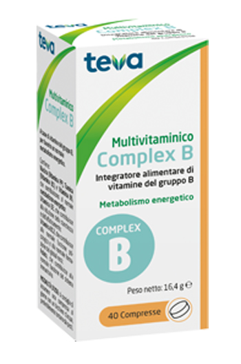 MULTIVITAMINICO COMPLEX B TEVA 40 COMPRESSE 16,4 G - goldeneffe.it
