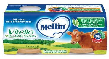 MELLIN OMOGENEIZZATO VITELLO 2 X 80 G - goldeneffe.it