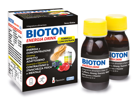 BIOTON ENERGIA DRINK 4 FLACONCINI X 50 ML - goldeneffe.it