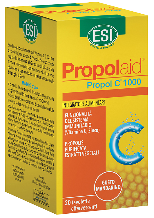 ESI PROPOLAID C 1000 20 TAVOLETTE EFFERVESCENTI - goldeneffe.it