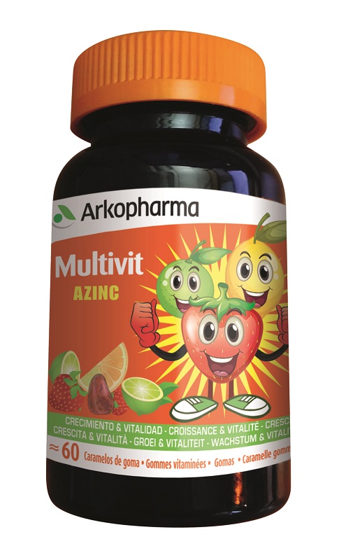 ARKOVITAL MULTIVIT AZINC 60 CARAMELLE GOMMOSE ALLA FRUTTA - goldeneffe.it