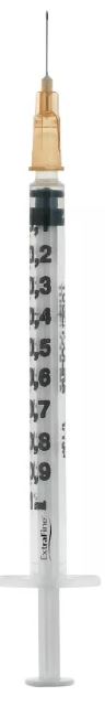 SIRINGA PER INSULINA EXTRAFINE TUB 1ML 100 UI AGO REMOVIBILE 26 GAUGE 0,45X12 MM 1 PEZZO - goldeneffe.it
