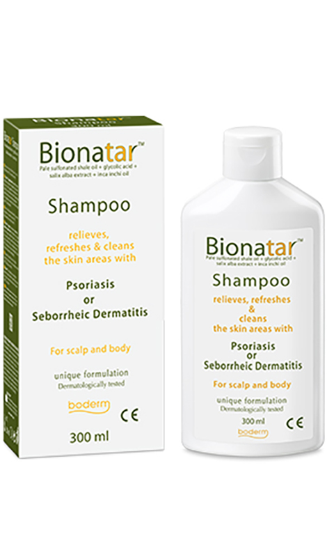 BIONATAR SHAMPOO INDICATO IN PRESENZA DI SINTOMI DI PSORIASI O DERMATITE SEBORROICA 300 ML CE - goldeneffe.it