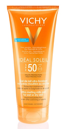 IDEAL SOLEIL GEL WET CORPO SPF50 200 ML - goldeneffe.it