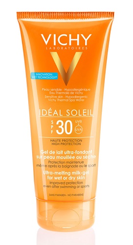 IDEAL SOLEIL GEL WET CORPO SPF30 200 ML - goldeneffe.it