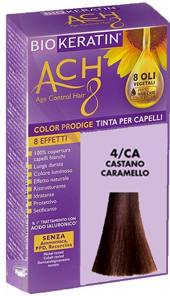 BIOKERATIN ACH8 COLOR PRODIGE 4/CA CASTANO CARAMELLO - goldeneffe.it