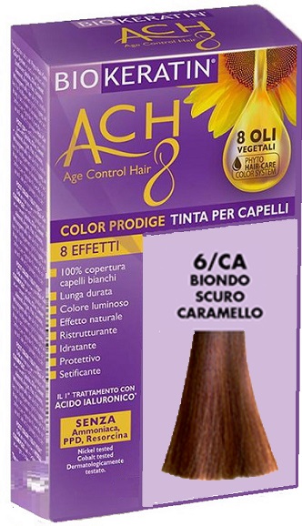 BIOKERATIN ACH8 COLOR PRODIGE 6/CA BIONDO SCURO CARAMELLO - goldeneffe.it