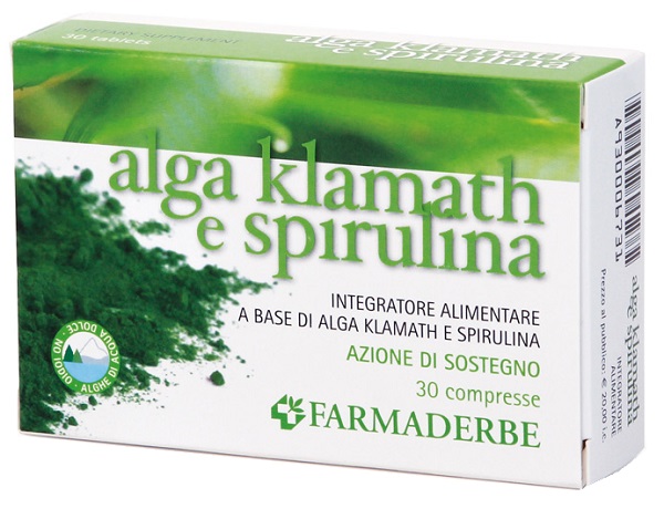 ALGA KLAMATH E SPIRULINA 30 COMPRESSE - goldeneffe.it