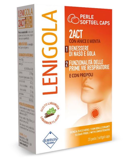LENIGOLA 20 PERLE SOFTGEL CAPS LIQUIRIZIA - goldeneffe.it