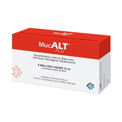 MUCALT FLU 8 ORAL STICK MONODOSE - goldeneffe.it
